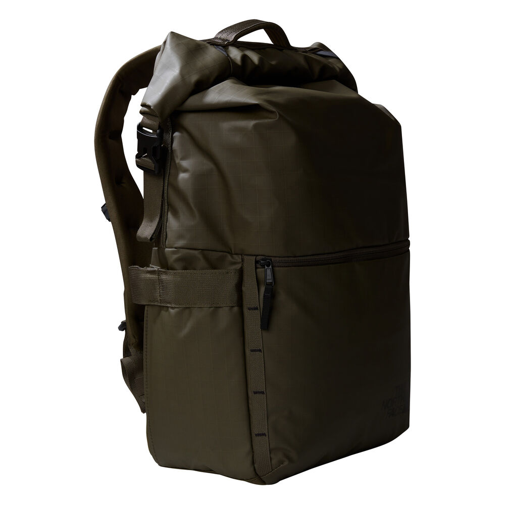 Mochila Verde The North Face Enrollable Rolltop Base Camp Voyager New Taupe Green