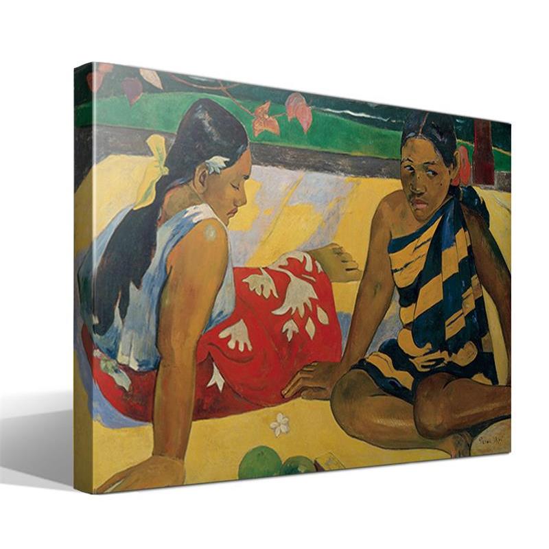 Cuadro Canvas Parau Api. Noticias de Eugène Henri Paul Gauguin - Alta Resolución - Lienzo 100% Algodón - Bastidor Madera - Calidad Superior - España
