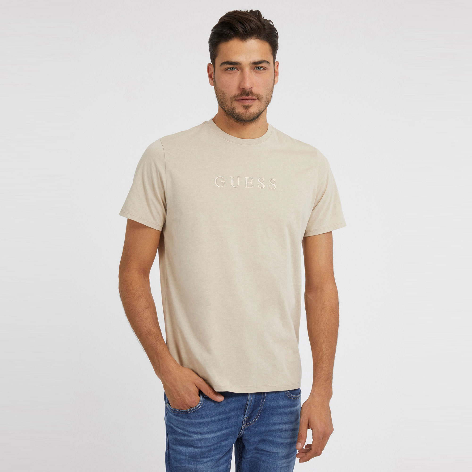 Guess Camiseta Beige M2BP47-NMD , para Hombre