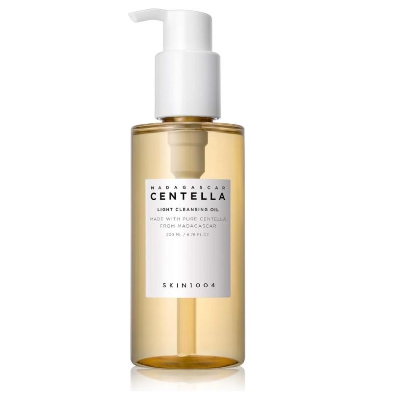 SKIN1004 - Aceite limpiador facial light Madagascar Centella, suave y calmante con extracto de centella asiática de Madagascar, ideal para piel sensible y radiante (200 ml)