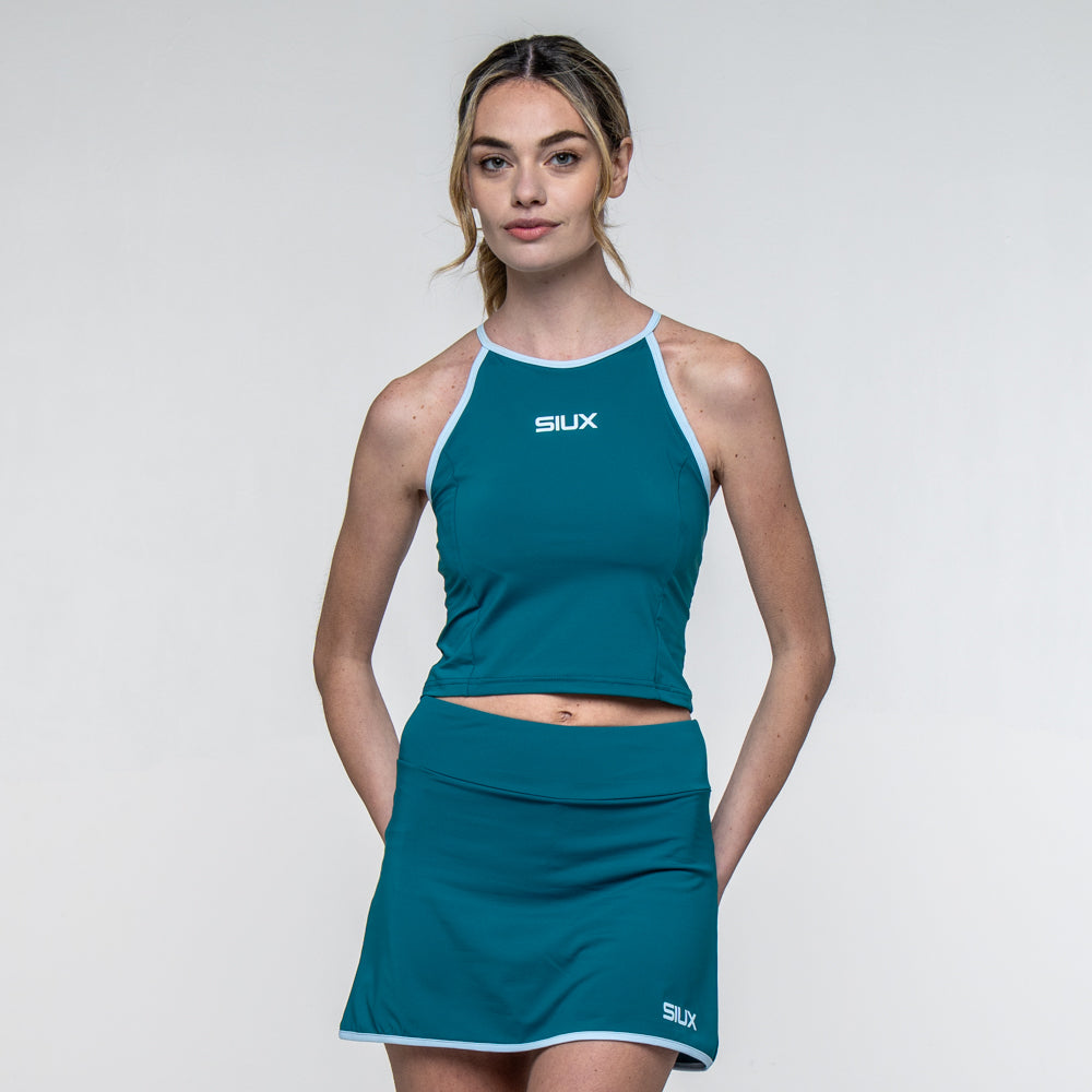 SIUX - Camiseta Silk 26 Women Verde para Mujer - Camiseta de Pádel - Diseño Deportivo Femenino - Ligera, Transpirable, Elástica y Cómoda - Colección 2026