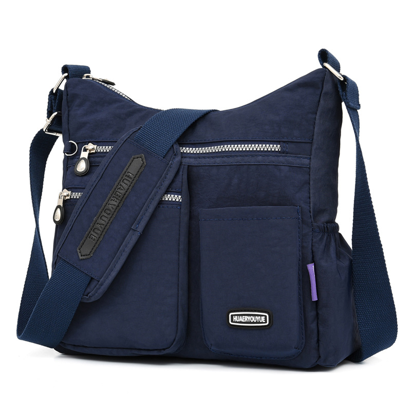 Bolso cruzado para mujer, bolso impermeable con múltiples bolsillos, bolso de hombro, mensajero grande ligero