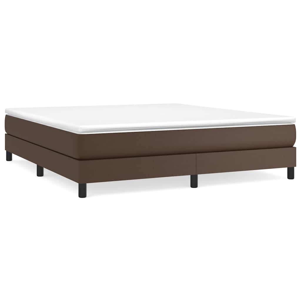 vidaXL Estructura de cama con somier cuero sintético 180x200 cm Multicolor