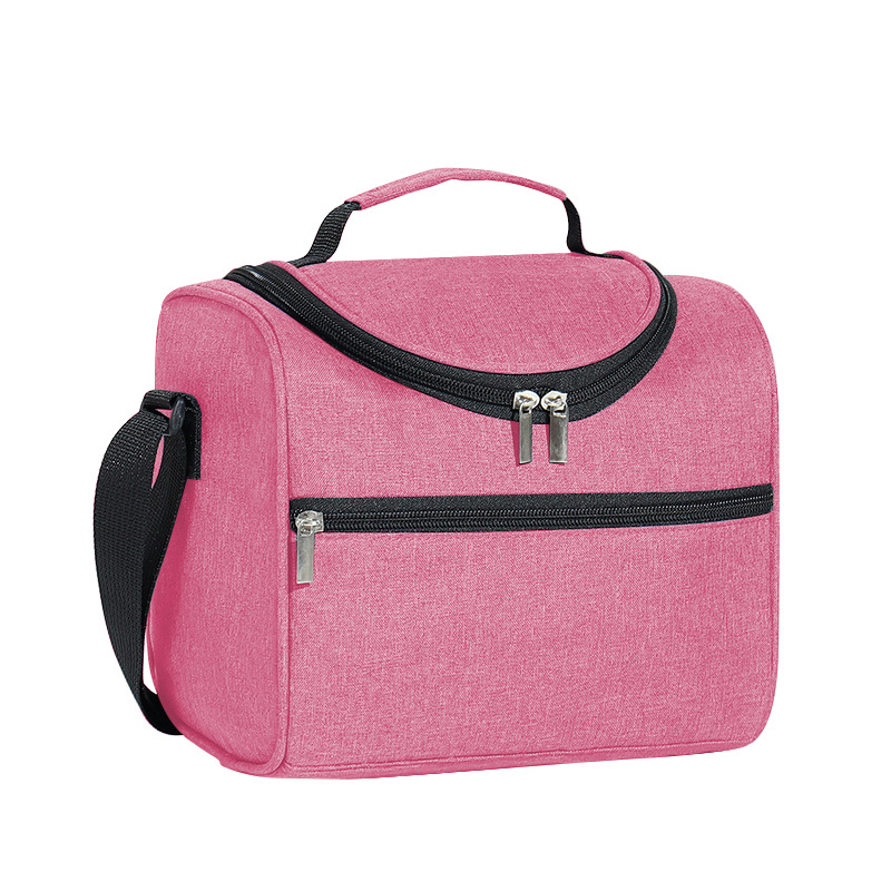 CA Nueva bolsa de almuerzo con bolsa de hielo para mantener la frescura, bolsa de aislamiento portátil cruzada de papel de aluminio engrosado