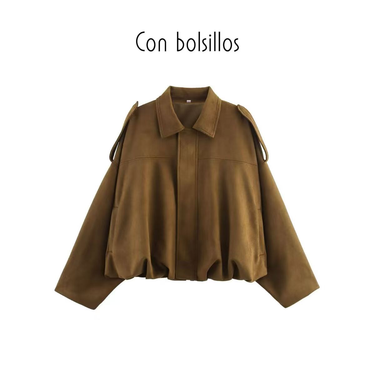 Chaqueta bomber de primavera para mujer, estilo informal, holgada, de manga larga, estilo urbano a la moda