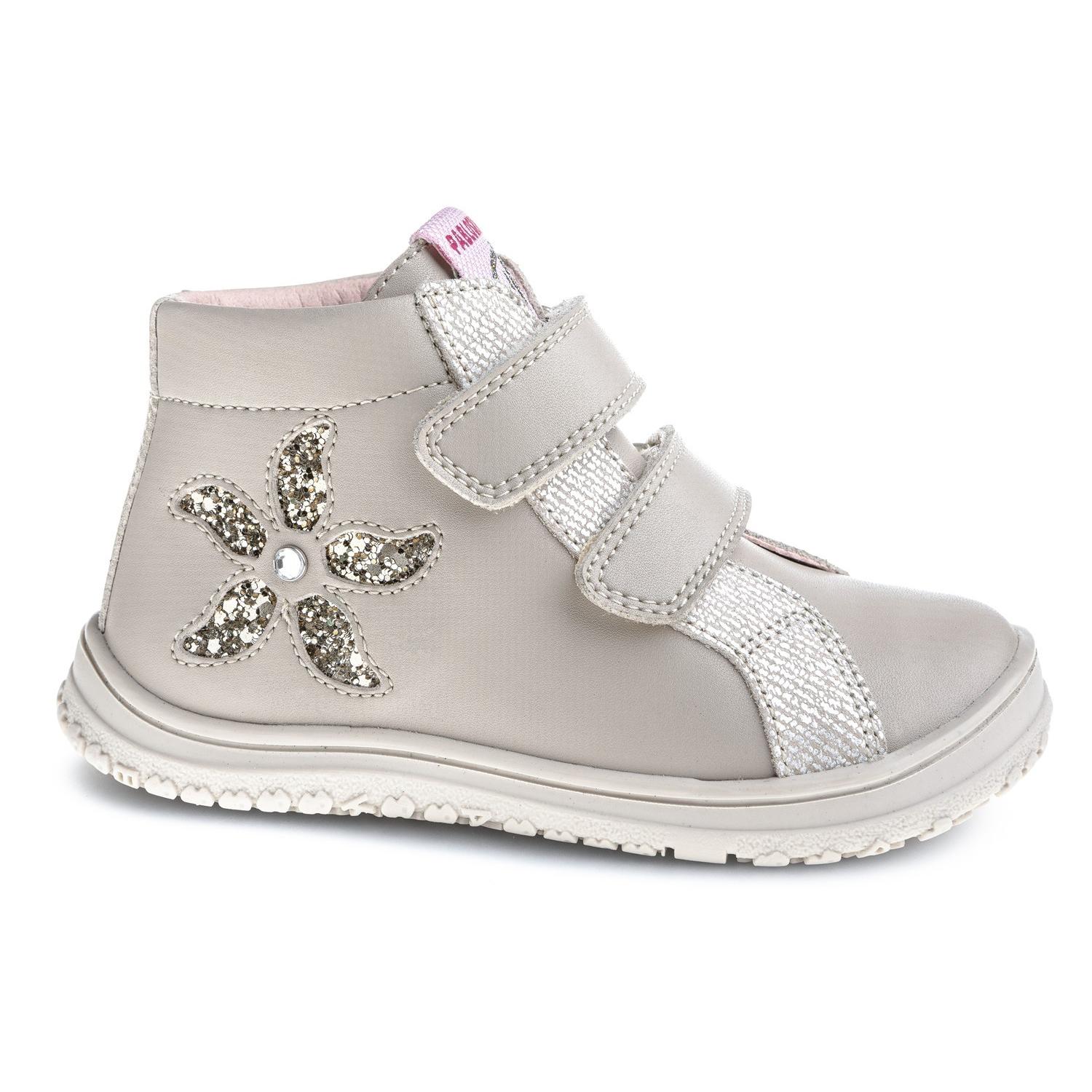 Pablosky - Botas para niñas con cierre de velcro, modelo 445635, color piedra, cómodas y fáciles de poner