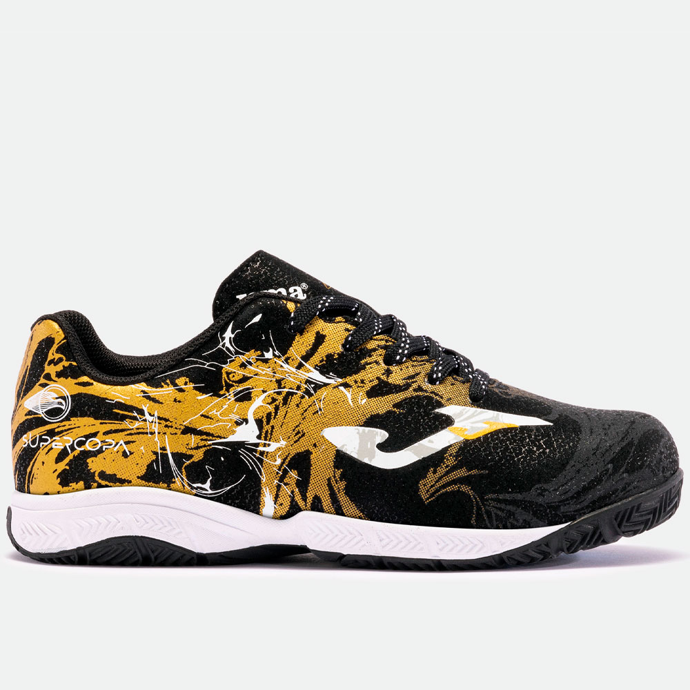 Zapatillas Futbol Sala Joma Super Copa JR 2401 Negro Oro 105883  Calzados DEPORTES FUTBOL-SALA Joma MARCAS