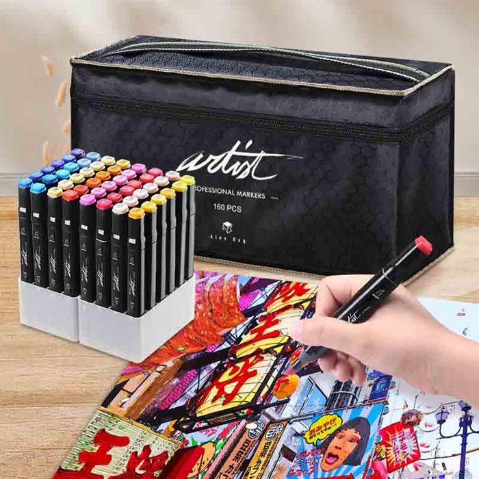 ROYMART ESTUCHE LUXURY CANVAS GAMA ARTIST 160 COLORES MALETINES ARTIST Y LITTLE 31x19x16 Cms.