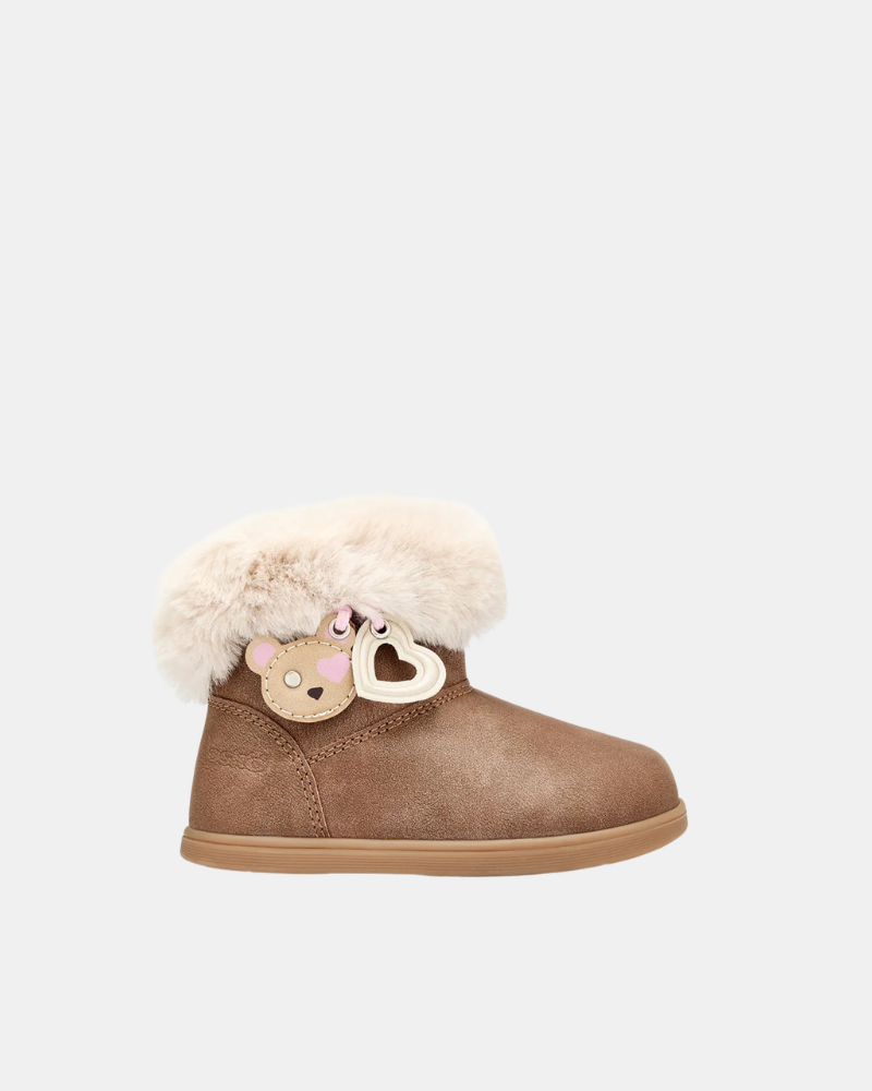 Conguitos OSSH 156 008 Botines De pelo Bajos Barefoot Infantil Marrón