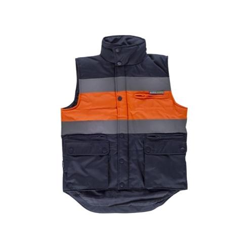 Chaleco Acolchado Combinado Alta Visibilidad Poliéster
