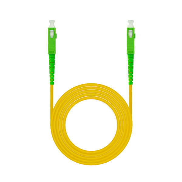 Nanocable cable fibra sc/apc-sc/apc monomodo lszh 5m - color amarillo