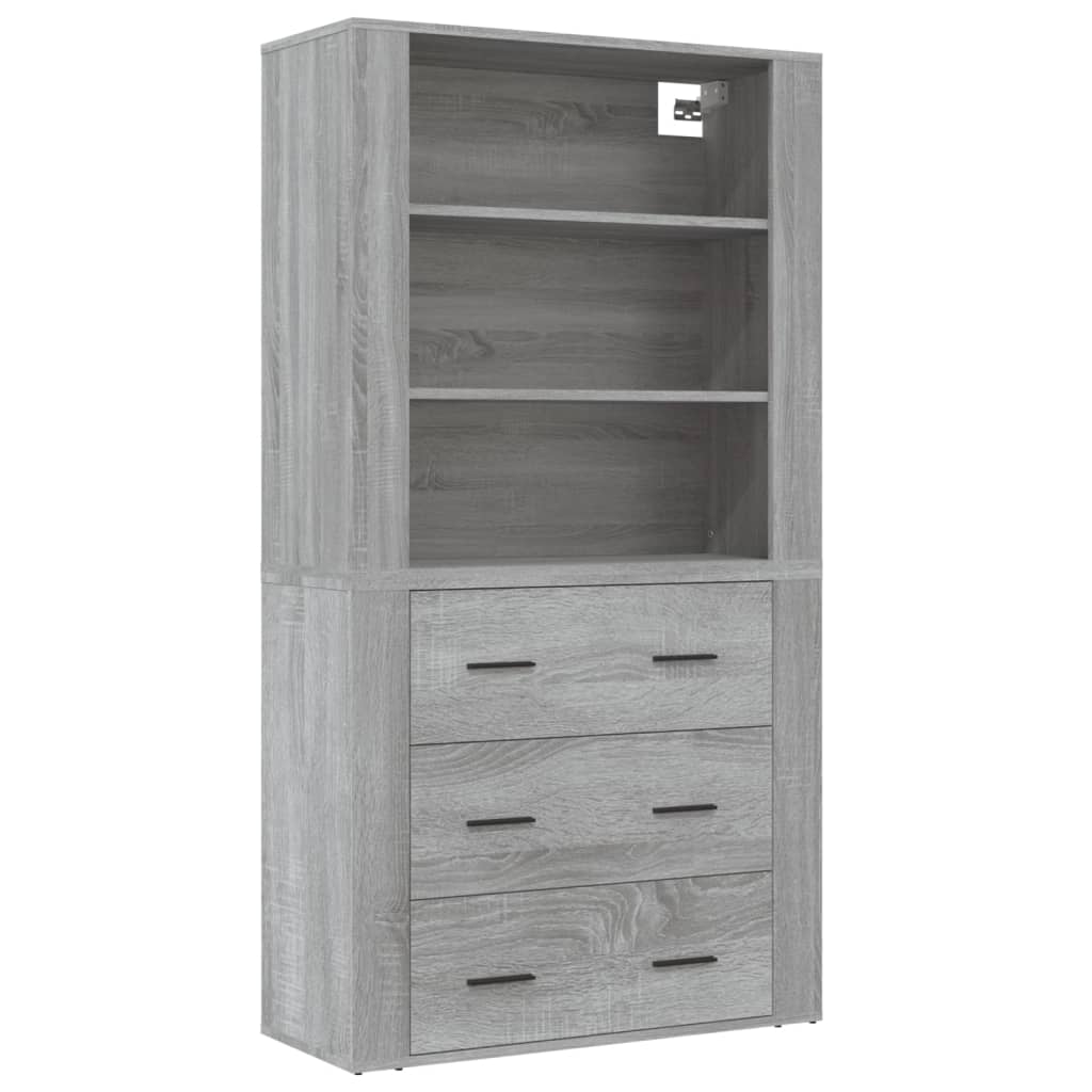 Vidaxl Aparador Alto de Madera Contrachapada