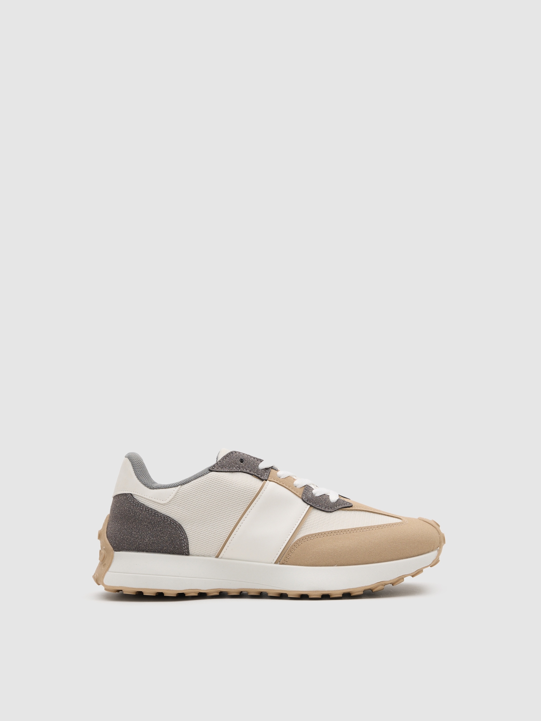 Deportivas de nylon con suela de goma, diseño combinado y moderno INSIDE