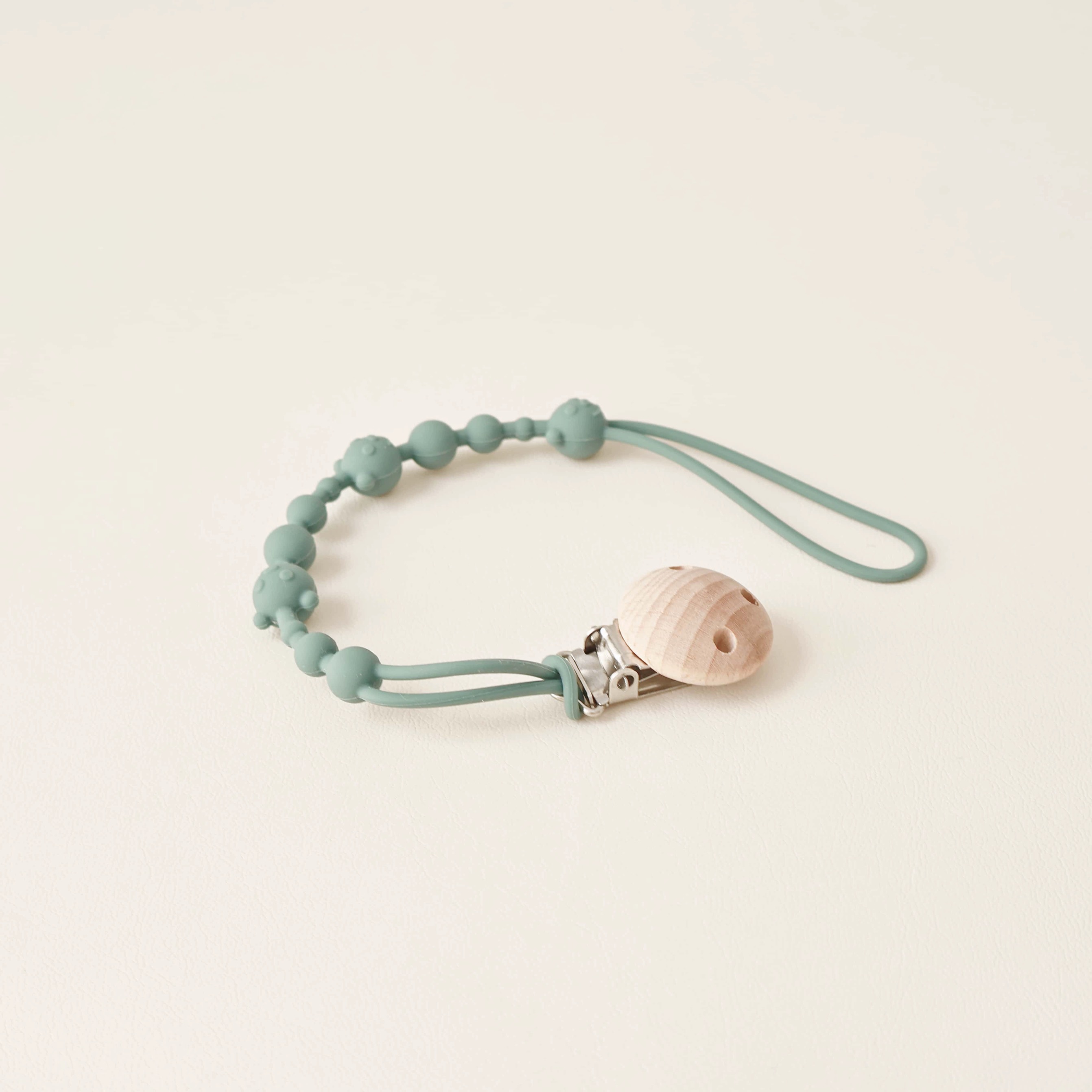OmHO Clavija De Mordedor Para Bebé De Silicona Con Cadena Antipérdida Y Almohadilla Soothing Pacifier Anti-chain Para Carrito De Compras