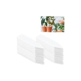 CA Etiquetas para plantas Sollbry (200 unidades), etiquetas para jardín (5 x 1 cm), etiquetas de plástico para huerto, etiquetas para jardín exterior, blancas