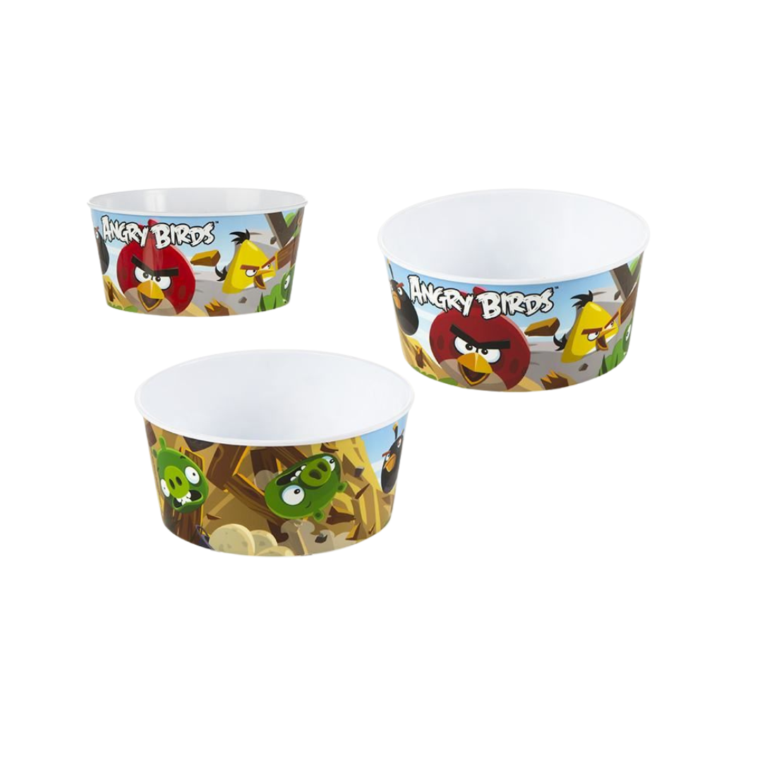 Gerimport Cuenco Plástico Angry Birds 15 Cm - Resistente - Diseño Divertido
