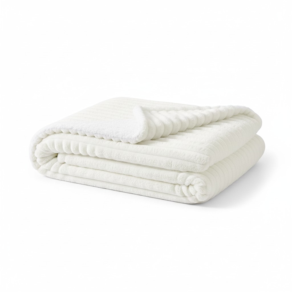 C.A | Manta Sherpa Reversible | Franela y Polar | Sofá y Cama | Suave, Cálida para Invierno