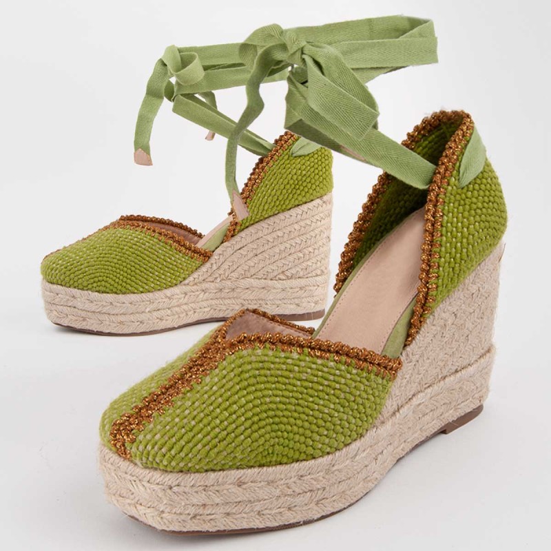 Alpargata De Cuña Para Mujer. Montevita Balenci12 102993