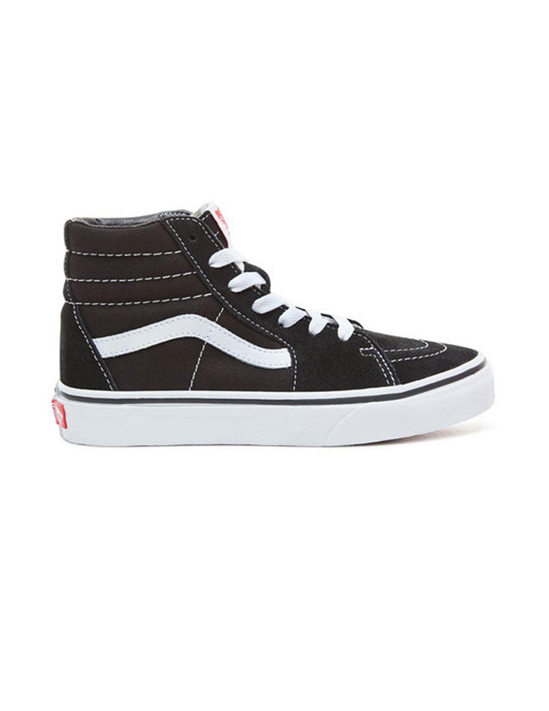 Zapatilla Niño Vans Sk8-Hi Negra Blanca - Diseño Clásico y Alta Calidad