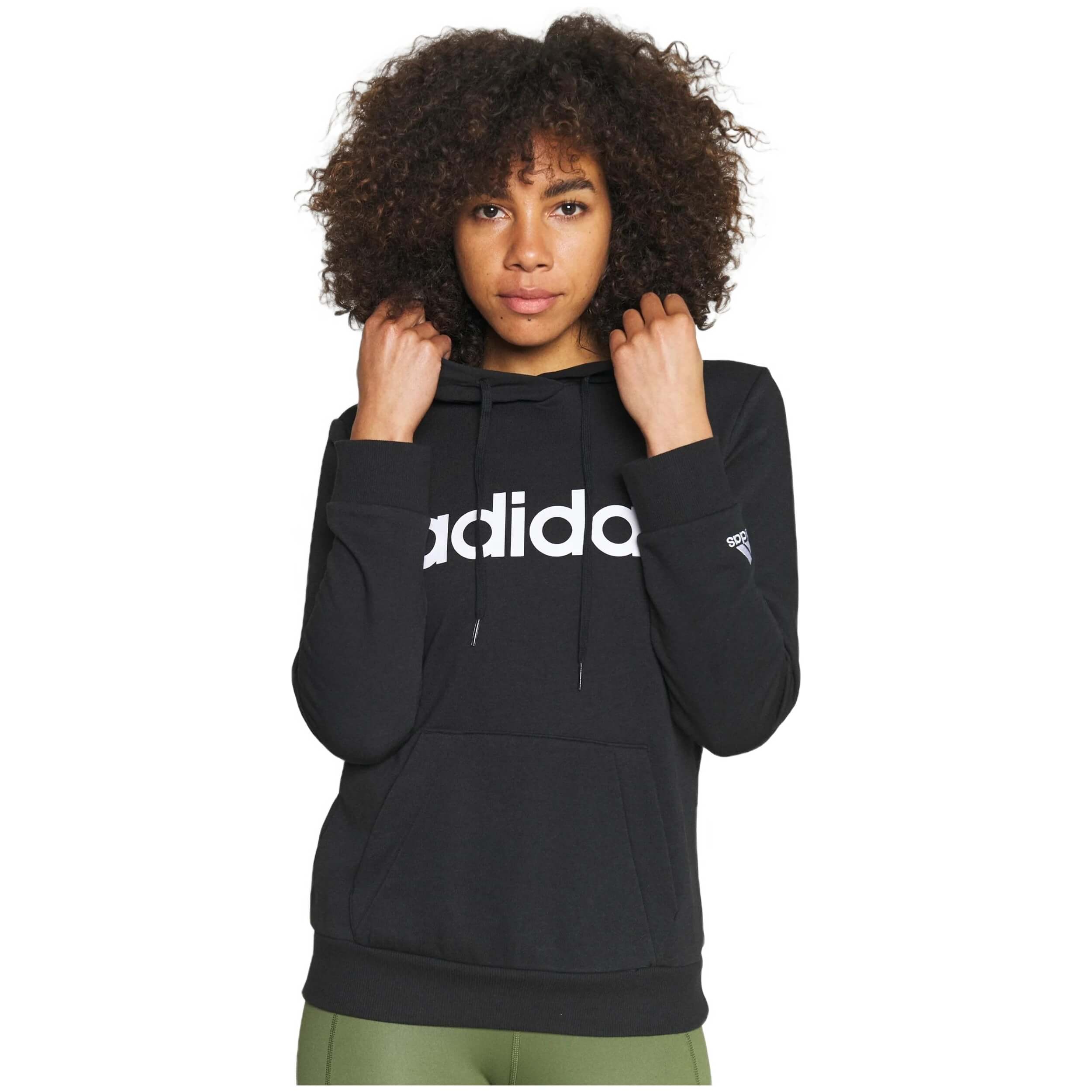 Textil Adidas modelo W Lin Ft Hd en color Negro