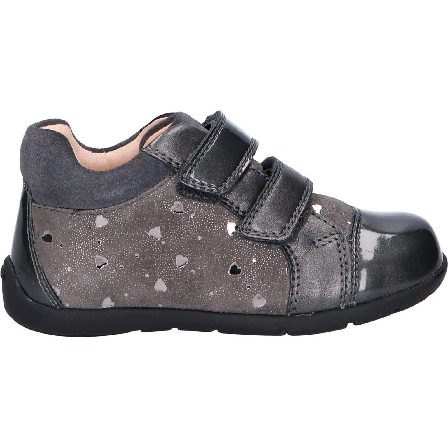 Geox b0451b 007nf b kaytan c9002 dk gray girls' sneakers