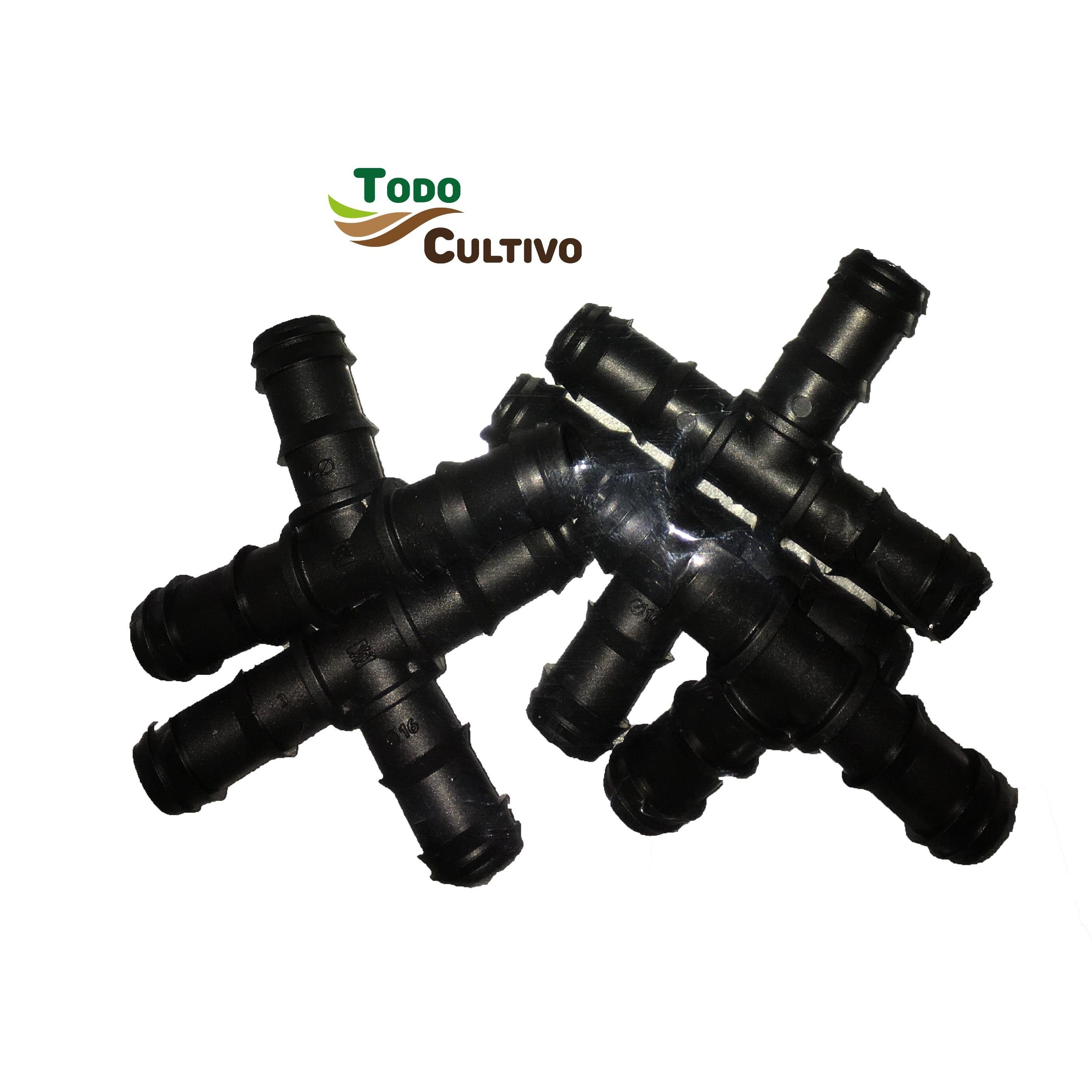 Te tubería de goteo de 16 mm. 50 unidades