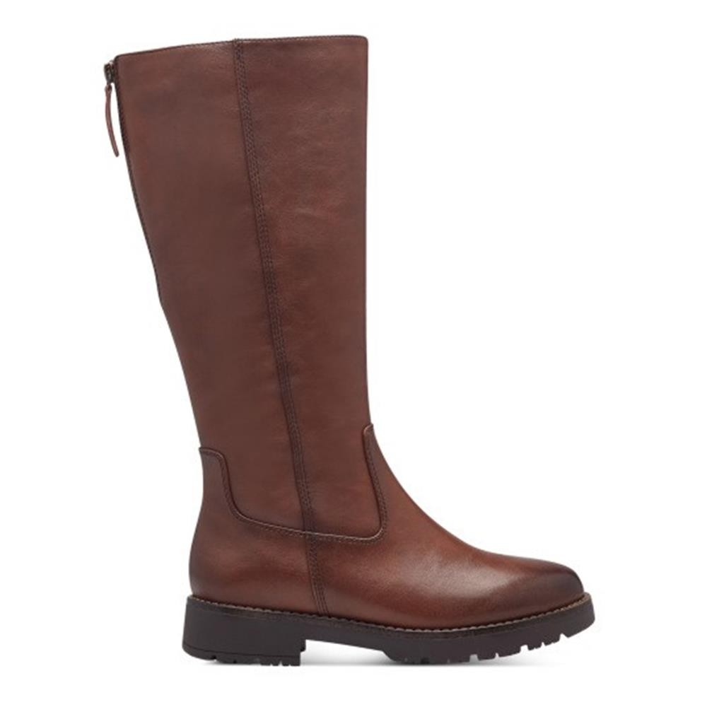 Cómoda Bota CON CERTIFICADO VEGANO mujer 25564 de Jana suave tejido aspecto piel cuero. Con cremallera lateral y fuelle con ajuste en la pantorrilla. Piso antideslizante Altura 2,5 CM Referencia 25564-43-305
