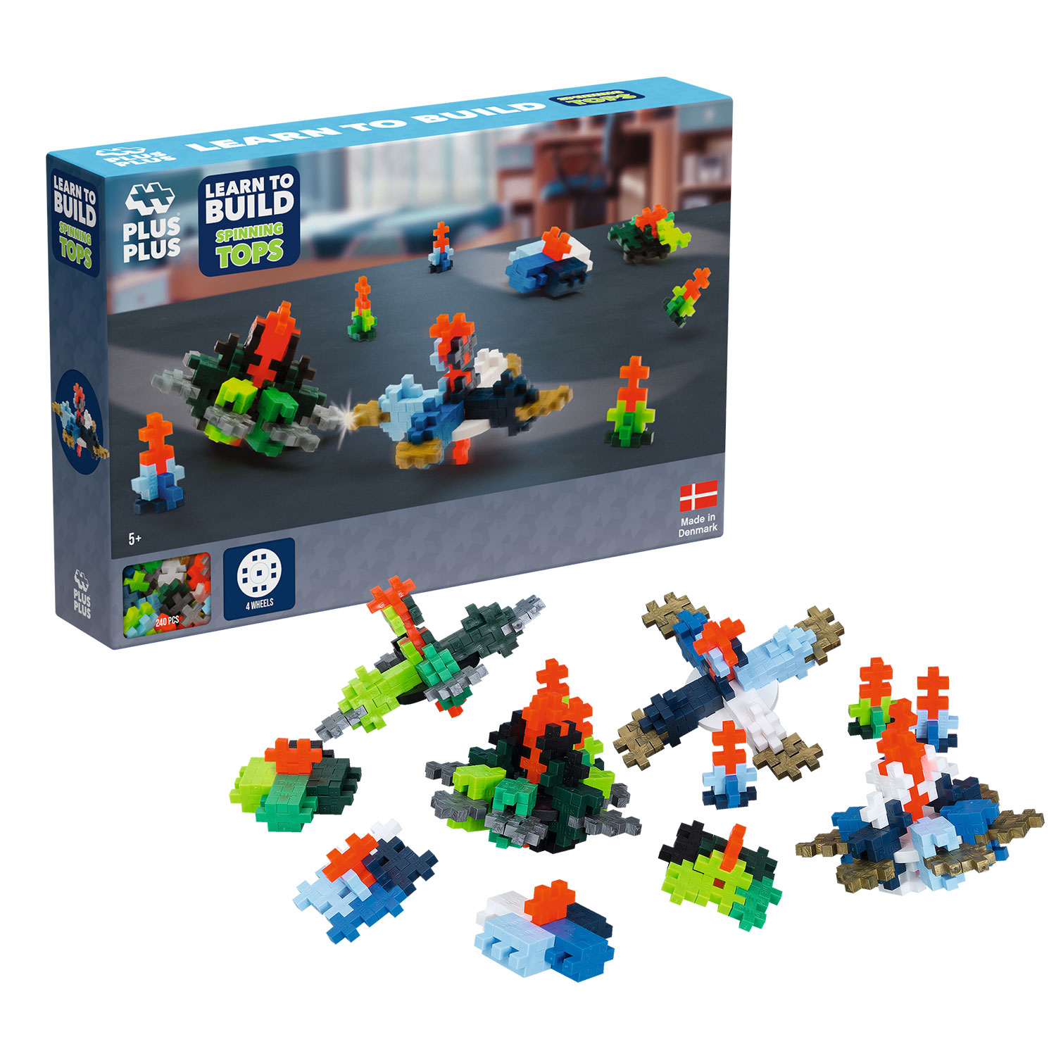 Plus Plus - Puzzle 3D Aprende A Construir Peonzas Rompecabezas Niños Juegos Educativos Niños 5 Años Puzzle 5 Años Juegos para Niños 600 Pcs