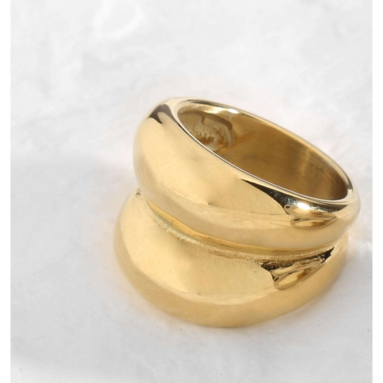 Anillos De Acero diferente modelos color plata y oro Para Mujeres, Anillos de Acero Inoxidable Resistentes a la Oxidación y a la Decoloración, Anillos Abiertos Ajustables para Niña Mujer Novia Esposa, Regalo de Joyería