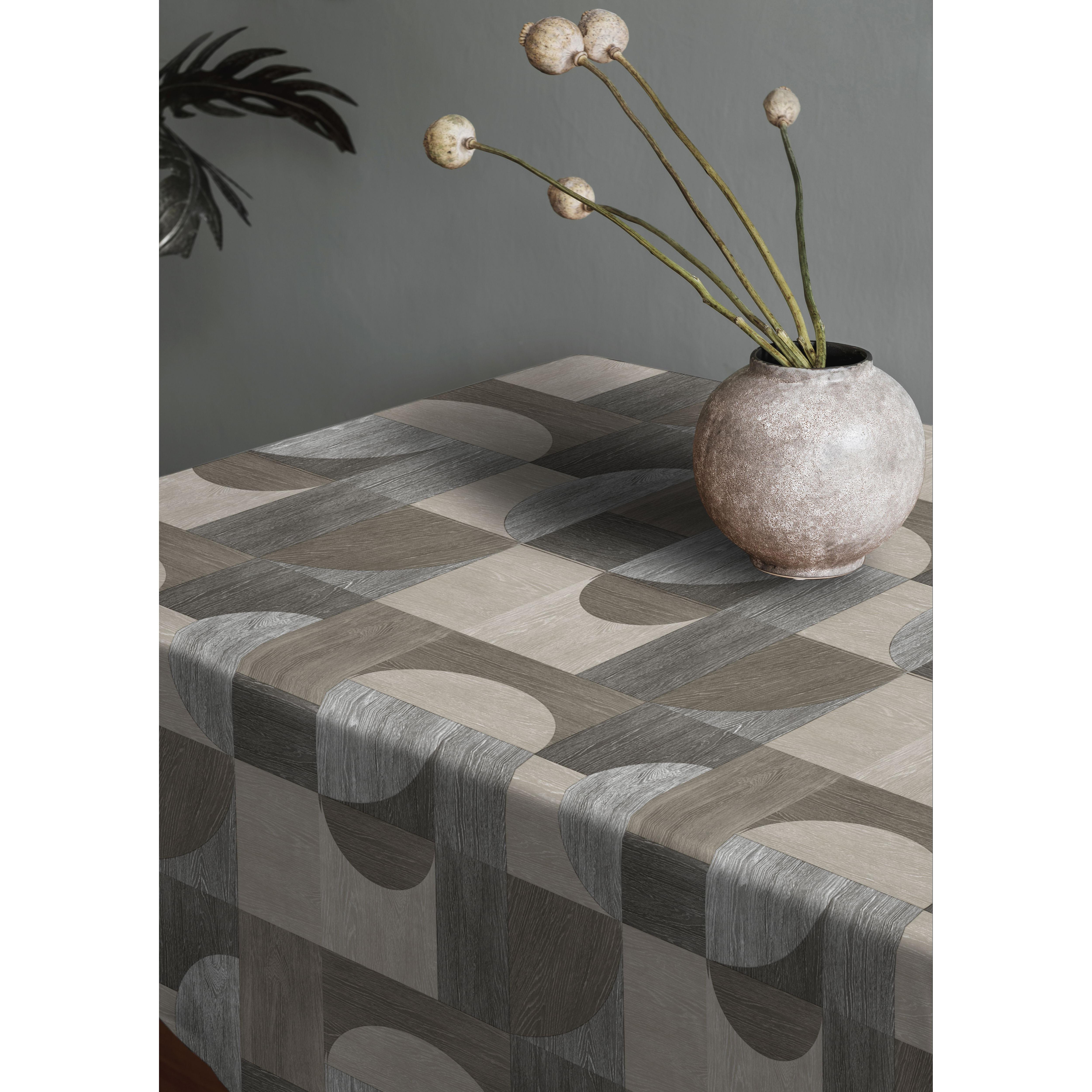 Mantel de Hule Estampado Vintage – 100% PVC WOOD – Impermeable, Antimanchas, Resistente y de Fácil Limpieza – Ideal para Cocina, Comedor, Terraza y Jardín – Protector de Mesa Decorativo y Duradero