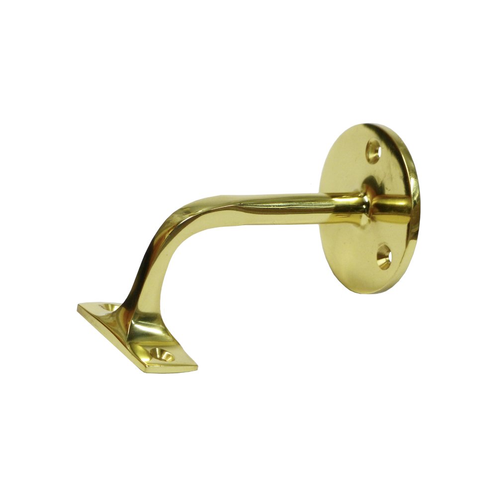 soporte barandilla laton pulido 3 tornillos edm