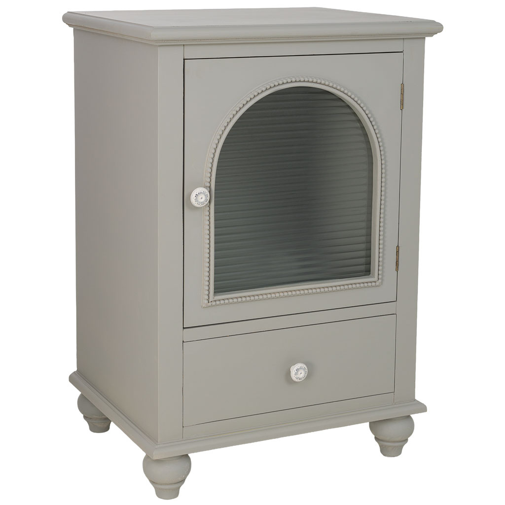 Wonderlust Deco - Mesita de noche de madera verde 50x38x74h cm Verde 50x38x74h cm