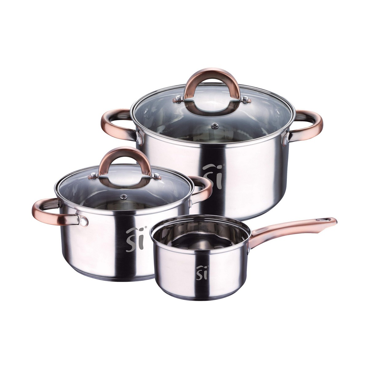 San Ignacio Batería de Cocina Onil Sg8160 (5 Piezas) Acero Inoxidable