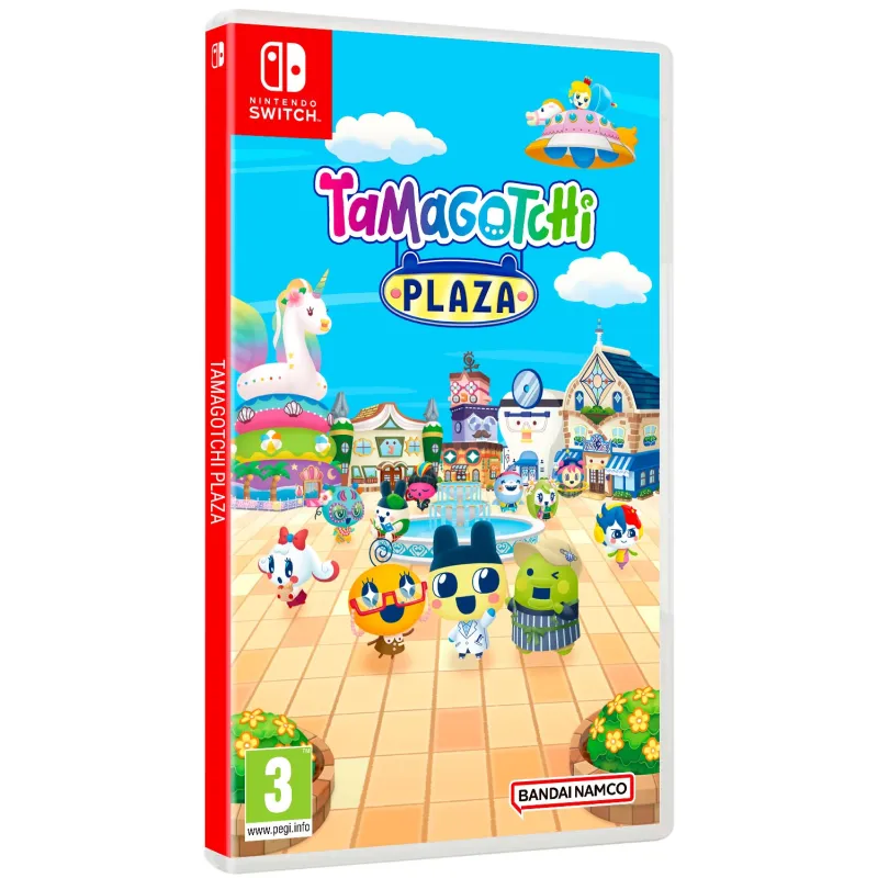 TAMAGOTCHI PLAZA SWITCH JUEGO FÍSICO PARA NINTENDO SWITCH VERSIÓN ESPAÑOLA GARANTÍA EUROPEA EU WARRANTY     VERSIÓN ESPAÑOLA GARANTÍA EU