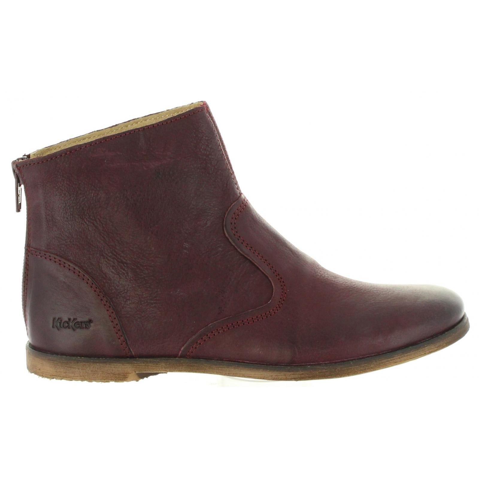 Kickers girl's boots 281317 -30 roxanna 18 bordeaux