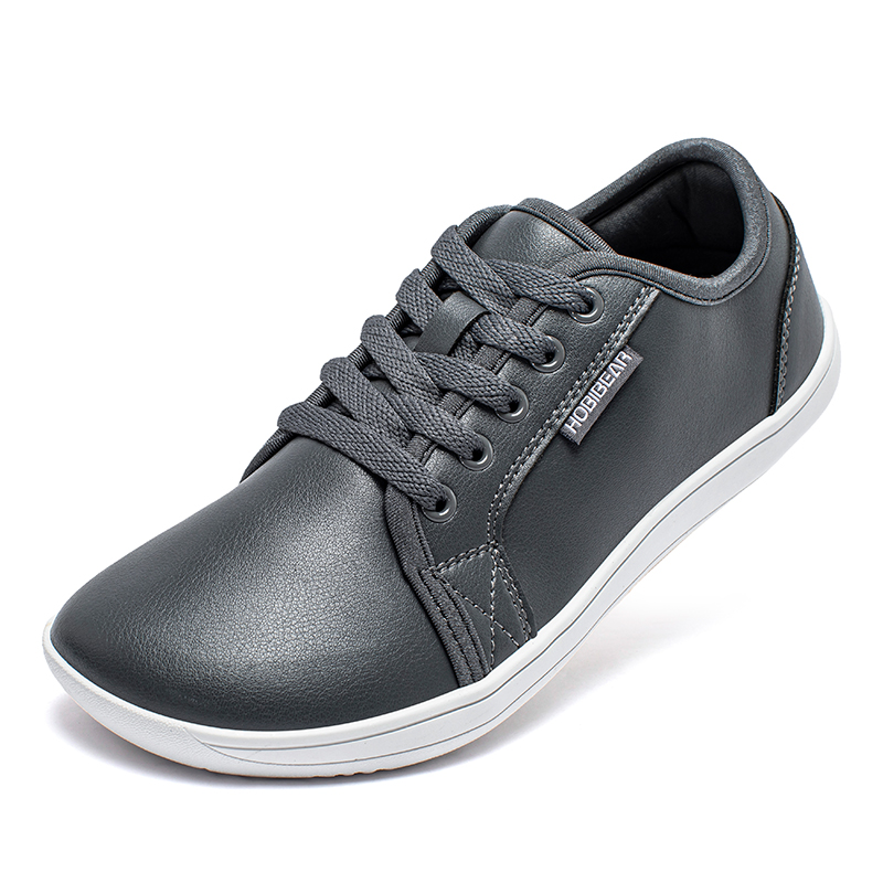 TK Zapatillas Casuales HOBIBEAR Para Hombres Y Mujeres Con Dedo Ancho Y Cero Bajada Zapatillas De Paseo Ligero De Cuero Sintético Minimalistas Para Adultos