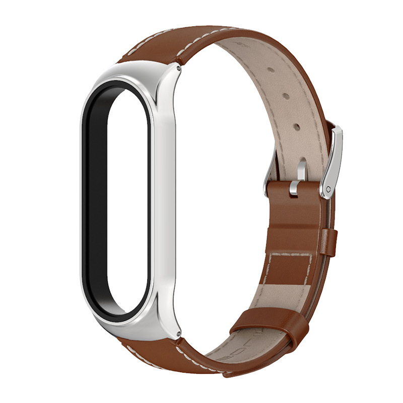 Correa cuero Xiaomi Mi Band 3 4 5 6 lisas Alta Calidad Pulsera Piel TecnoDual