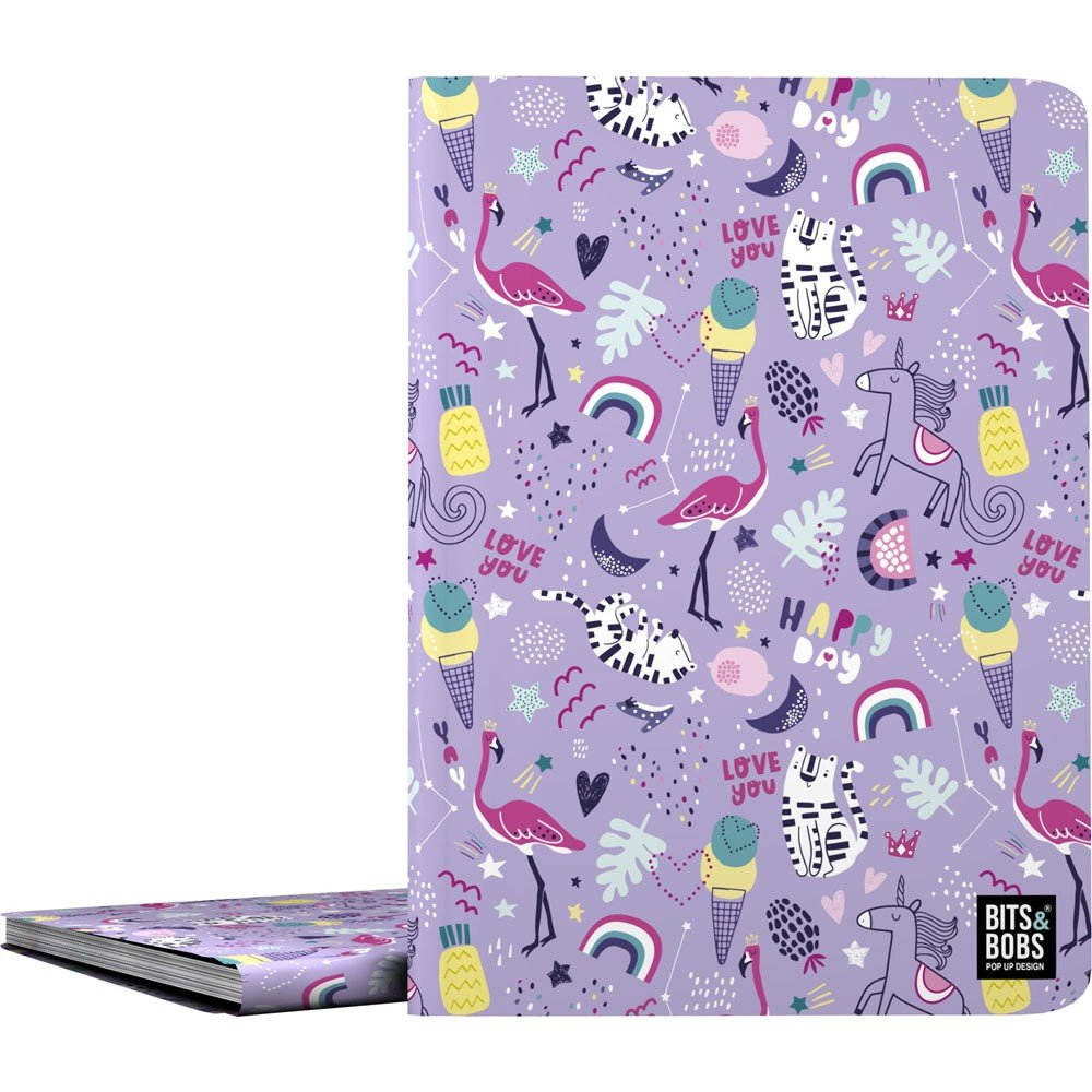 GRAFOPLAS CARPETA 30 FUNDAS PP A4 B&B HAPPY 26 BITS&BOBS HAPPY 10x231x313 Cms.