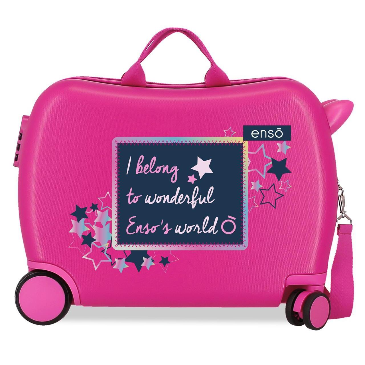 Maleta Infantil Enso Make a wish fucsia 38x50x20cm