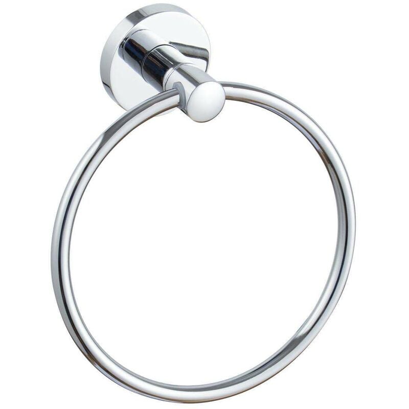 TK Anillo de toalla autoadhesivo de acero inoxidable, soporte de anillo de baño redondo