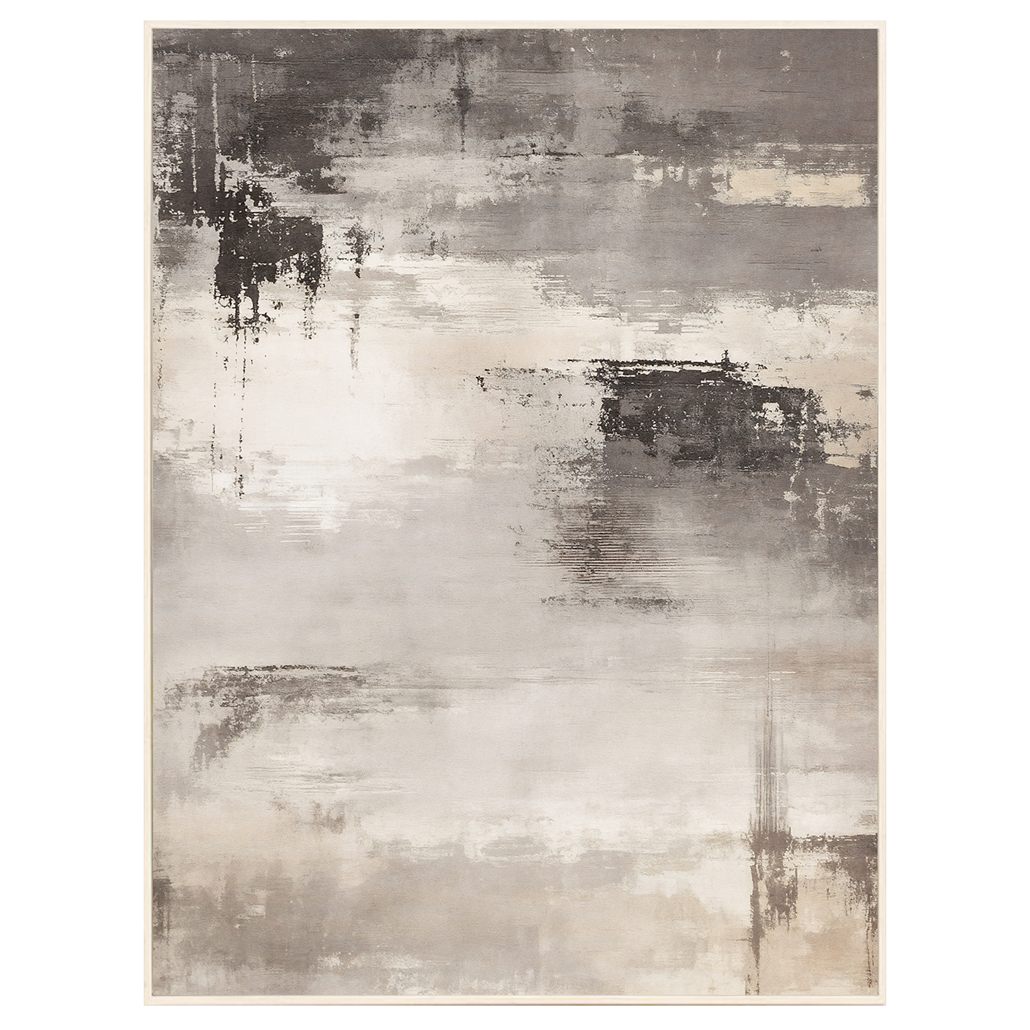 Cuadro lienzo impreso abstracto, material madera, color natural, medidas 80x5x120 cm Fijalo
