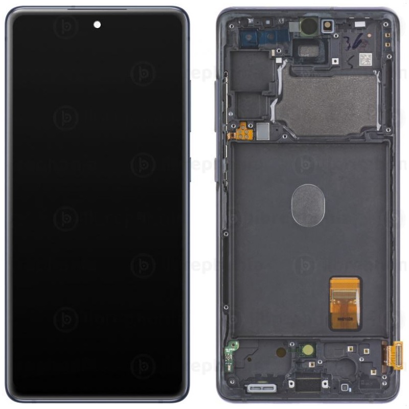 Pantalla Original para Samsung Galaxy S20 FE 5G G781 (GH82-24214A, GH82-24215A) Azul Marino Service Pack