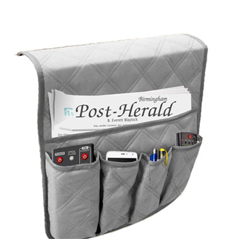 TK Organizador de Brazo para Sofá con Bolsillos-Porta Teléfono y Revistas-Almacenamiento para Sillón Reclinable-35X13 Pulgadas