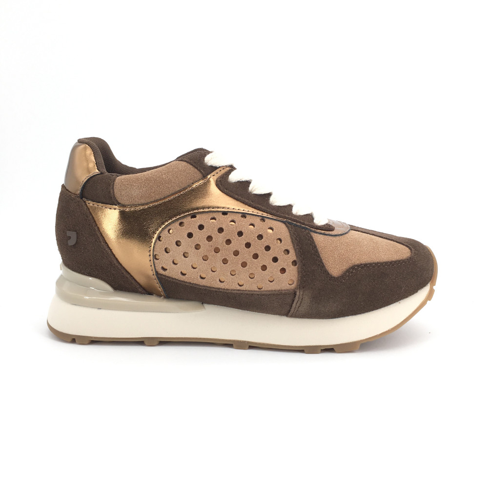 Deportivo de Gioseppo para mujer, mod.80259, Deportivo con cuña interior en tonos tierra