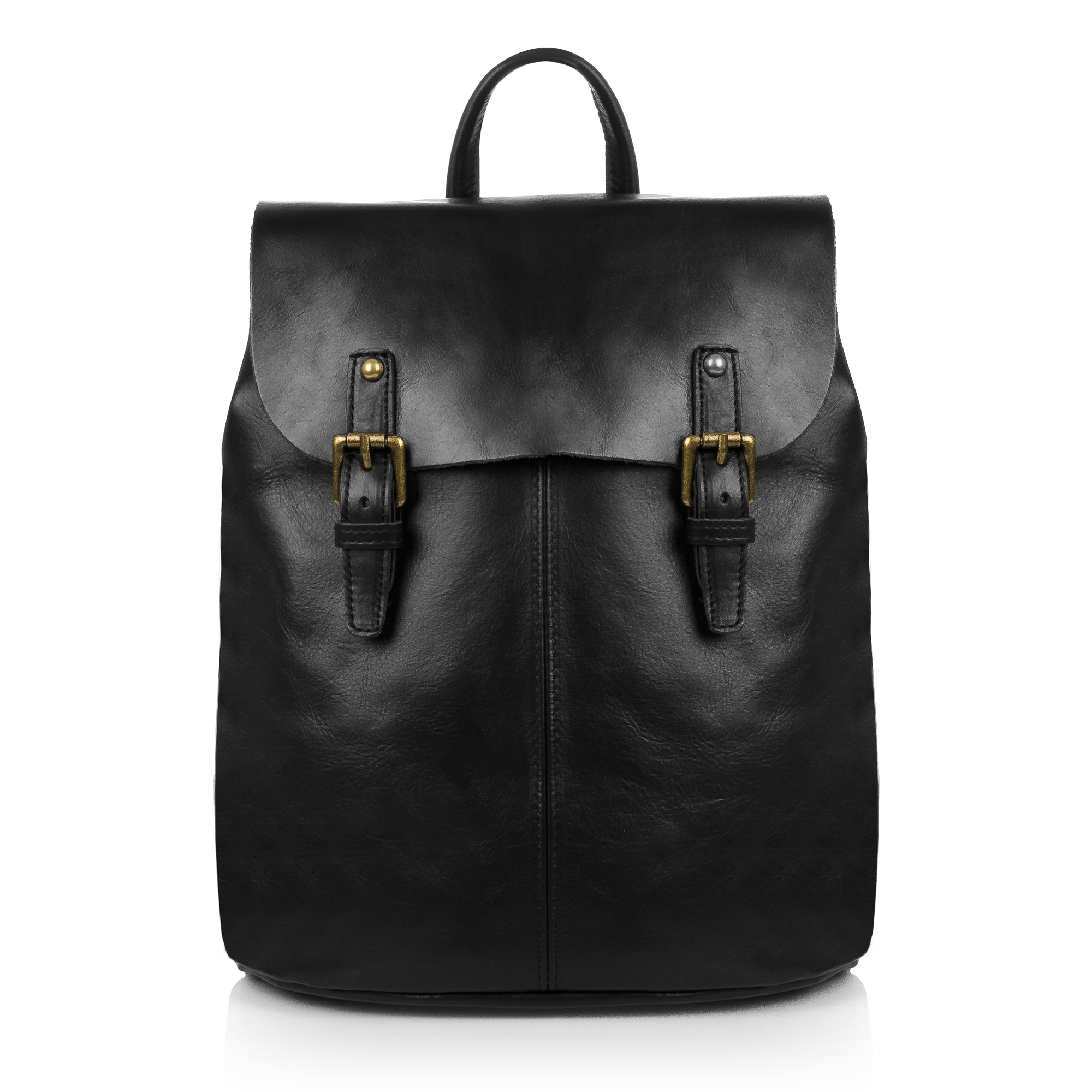 Firenze Artegiani. Asia Bolso mochila Mujer.Piel auténtica Dollaro . Made in Italy. Vera Pelle Italiana.