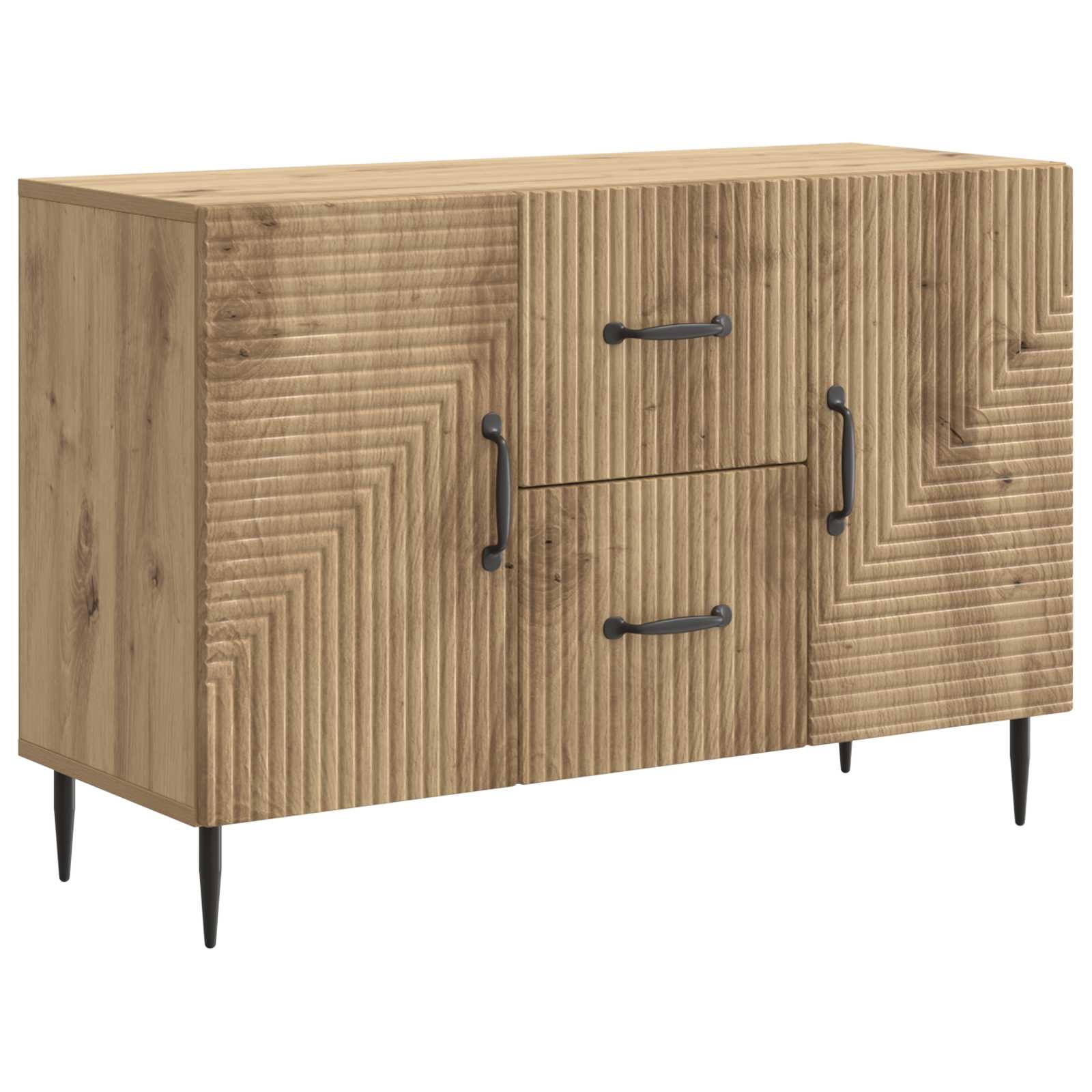 vidaXL Aparador 89 x 34,5 x 60 cm Madera de Ingeniería Multicolor