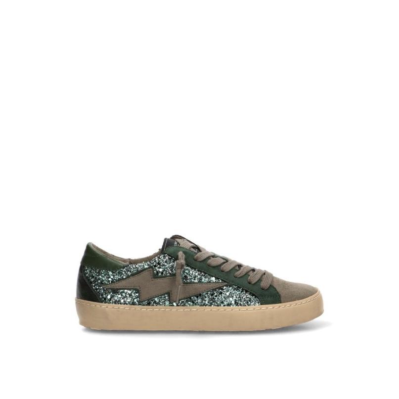 Zapatillas Casual Yulia - Mujer - Suela Plana - Modelo M6500 - Color Verde