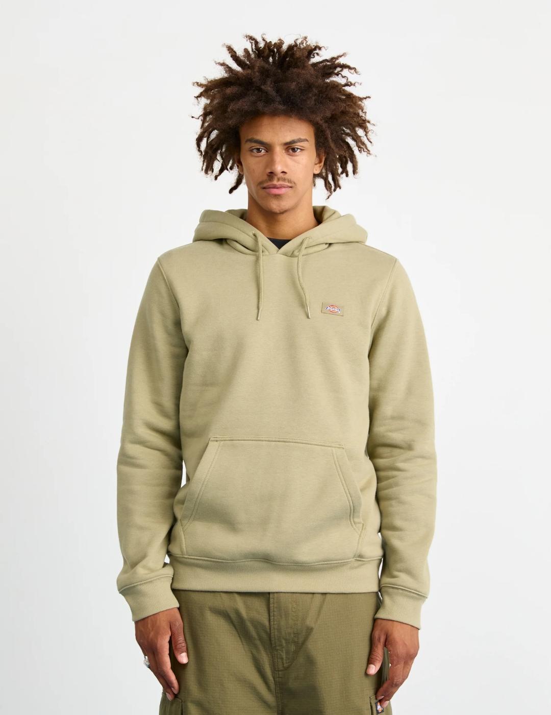 Dickies Oakport Sudadera Verde Militar con Capucha y Manga Larga