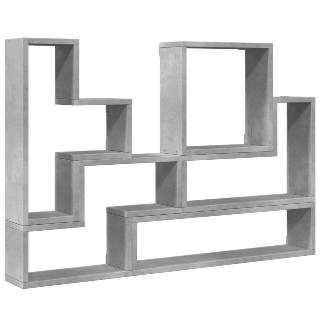 vidaXL Estantería de pared madera de ingeniería  96x12x64 cm Multicolor