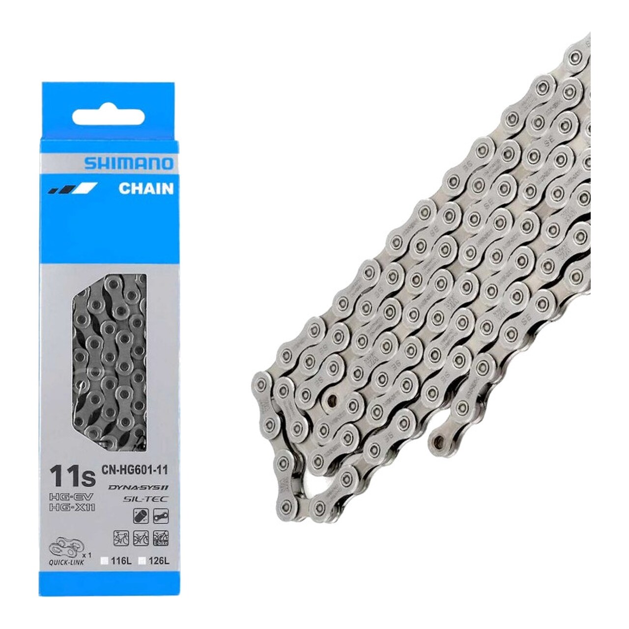 Cadena Para Bicicleta Cn-Hg601 11V 126 Links 4550170378653